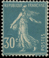 ** VARIETES - 192c  Semeuse Camée, 30c. Bleu, T IIC De Roulette, TB - Nuovi