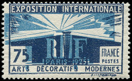 ** VARIETES - 215a  Arts Déco., 75c. Bleu Foncé Et Bleu, Centre TRES Déplacé, TB, Cote Maury - Neufs