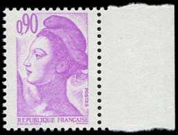 ** VARIETES - 2242a  Liberté, 0,90 Violet Clair, SANS PHOSPHO, Bdf, TB. J - Neufs