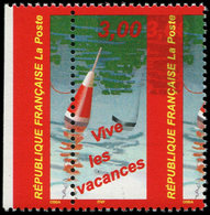 ** VARIETES - 3243   Vive Les Vacances, PIQUAGE à CHEVAL Et Noir DECALE, Bdf, TB - Neufs