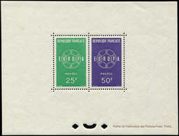 ** BLOCS FEUILLETS DENTELES GOMMES - 1218/19 Europa 1959, TB - Altri & Non Classificati