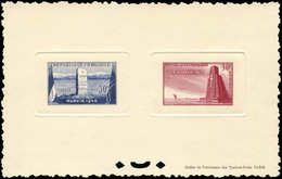 EPREUVES DE LUXE - 922 Et 925 Narvik Et Bir-Hakeim, épreuve Collective, TB - Luxury Proofs