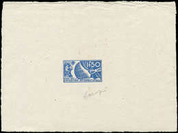 EPREUVES D'ARTISTES ET D'ATELIER - 327   Expo Internationale 1937, 1f.50, épreuve D'artiste En Bleu Signée, TB - Prove D'artista