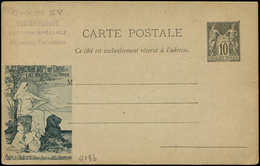 Let ENTIERS POSTAUX - Sage, 10c. Noir, CP N°G18b, Expo Du Livre, TB - Altri & Non Classificati