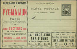 Let ENTIERS POSTAUX - Sage, 10c. Noir, CP TSC N°G35g5, Laffaille, S. 14, Superbe - Autres & Non Classés