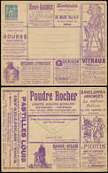 Let ENTIERS POSTAUX - Sage, 15c. Bleu, Env. Annonces TSC N°J78i, S. 46, Superbe - Sonstige & Ohne Zuordnung