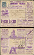 Let ENTIERS POSTAUX - Sage, 15c. Bleu, Env. Annonces TSC N°J78c, S. 41, Obl. PARIS 11/10/87, Arr. TOULOUSE Le 11/10, TB - Altri & Non Classificati