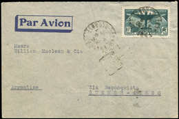 Let LETTRES DU XXe SIECLE - N°321 Obl. Càd TOULOUSE 1/9/36 S. Env. Par Avion Pour BUENOS-AIRES, TB - Lettres & Documents