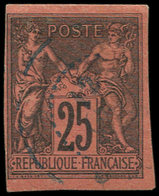 Colonies Générales - 43   25c. Noir Sur Rouge, Obl., TB - Other & Unclassified