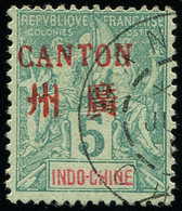 CANTON 4 : 5c. Vert, Obl., TB - Autres & Non Classés