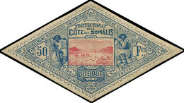 * COTE DES SOMALIS 21 : 50f. Bleu Et Rose, TB - Autres & Non Classés