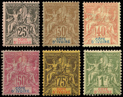 * COTE D'IVOIRE 8/13 : Types Groupe De 1892, TB - Altri & Non Classificati