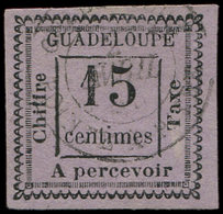 GUADELOUPE Taxe 8 : 15c. Violet, Oblitéré, TB - Altri & Non Classificati