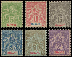 * GUYANE 43/48 : Série Groupe De 1900/04, TB - Autres & Non Classés