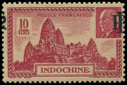 * INDOCHINE 299 : 10c. Carmin, Surcharge A CHEVAL, TB - Altri & Non Classificati