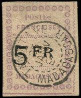 MADAGASCAR 13 : 5f. Violet Et Noir Sur Gris, Obl., Infime Point Clair, Sinon TB. J - Autres & Non Classés