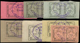 MADAGASCAR Courrier Consulaire Britannique 48/54 : La Série De 7 Valeurs En PAIRES, Obl., TB, Cote Maury - Autres & Non Classés
