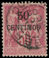 MAROC 6A : 50c. Sur 50c. Rose, T I, Obl., TB - Altri & Non Classificati