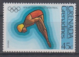 GRENADA GRENADINES 1976 OLYMPIC GAMES SPRINGBOARD DIVING - Tauchen