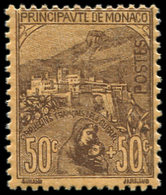 ** MONACO 31 : 50c. + 50c. Brun Sur Orange, TB - ...-1885 Préphilatélie