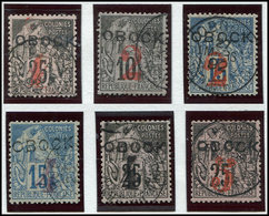 OBOCK 21/26 : Type Commerce, Surch. De 1892, Obl., TB - Altri & Non Classificati