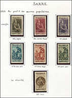 * SARRE 125/31 : Oeuvres Populaires De 1929, TB - Unused Stamps