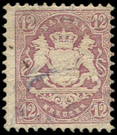 ALLEMAGNE (ANCIENS ETATS) BAVIERE 29I : 12k. Violet, Obl., TB - Altri & Non Classificati