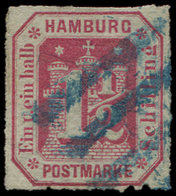 ALLEMAGNE (ANCIENS ETATS) HAMBOURG 23 : 1 1/2s. Rose, Obl., B/TB. Br - Hamburg