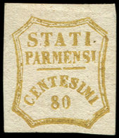 (*) ITALIE (ANCIENS ETATS)PARME 16 : 80c. Bistre, TB. Br - Parme