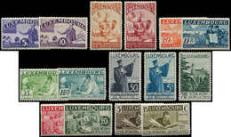 ** LUXEMBOURG 259/73 : Secours Aux Intellectuels, La Série, TB - Unused Stamps