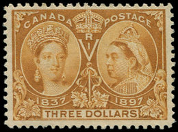 * CANADA 51 : 3d. Jaune-brun, TB, Certif. Behr - Other & Unclassified