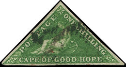 CAP DE BONNE-ESPERANCE 6 : 1s. Vert Foncé, Obl., TB. Br - Cap De Bonne Espérance (1853-1904)