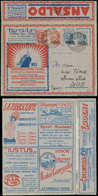 Let Italie 10c., 25c. (2 Diffts) Et 30c. Obl. 14/4/23 S. Env. BLP Incomplète, Serie Nazionale 1-10, COQ, Chien, Bateau,  - Galline & Gallinaceo