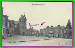 CPA (61 Orne) - LA SAUVAGERE - La Grand Place Avec L'Eglise -  Photo T Jean - écrite Au Dos - Altri Comuni