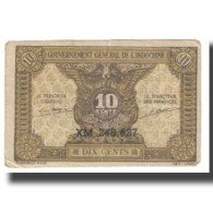 Billet, FRENCH INDO-CHINA, 10 Cents, KM:89a, TTB - Indochine