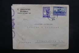 TURQUIE - Enveloppe Commerciale De Istanbul Pour L 'Allemagne En 1941 , Contrôle Postal - L 32424 - Briefe U. Dokumente