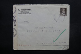 TURQUIE - Enveloppe Commerciale De Istanbul Pour L 'Allemagne En 1940 , Contrôle Postal - L 32427 - Covers & Documents