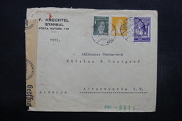 TURQUIE - Enveloppe Commerciale De Istanbul Pour L 'Allemagne En 1942  , Contrôle Postal - L 32429 - Covers & Documents