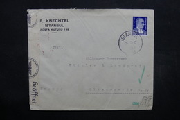 TURQUIE - Enveloppe Commerciale De Istanbul Pour L 'Allemagne En 1941  , Contrôle Postal - L 32431 - Storia Postale