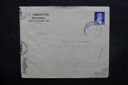 TURQUIE - Enveloppe Commerciale De Istanbul Pour L 'Allemagne En 1941  , Contrôle Postal - L 32431 - Briefe U. Dokumente