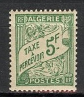 Algérie - Algerien - Algeria Taxe 1945-46 Y&T N°T32 - Michel N°P32 *** - 5f Type à Percevoir - Timbres-taxe