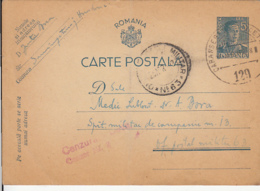 WW2 LETTER, CENSORED DEVA NR 23, POST OFFICE NR 63, KING MICHAEL, PC STATIONERY, ENTIER POSTAL, 1942, ROMANIA - World War 2 Letters