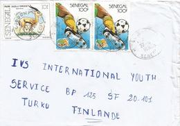 Senegal 1991 Goudomp African Nations Cup Rabat Football Soccer 100f Gazelle Antilope Cover - Afrika Cup