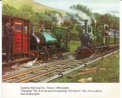 Locomotives No. 6 "Douglas". & Nr 3 "Sir Haydn".Talyllyn Railway,Merionethshire.Wales.,card Collection From Brook Motors - Merionethshire