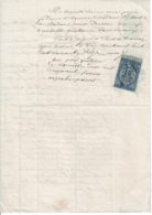 1876 - Reçu De Paiement - Timbre Fiscal "Quittances, Reçus Et Décharges" Timbre "Chiffres" De Oudiné" 10ct - Andere & Zonder Classificatie