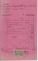 1900 - Reçu Pour Remboursement D'emprunt - Timbre Fiscal "Quittances" Type "Médaillon De Tasset" 10ct - Sonstige & Ohne Zuordnung