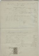 1898- Décomptes De Travaux Faits Et Notes De Chasse- 2 Pages -Timbre Fiscal "Quittances" Type "Médaillon De Tasset" 10ct - Altri & Non Classificati