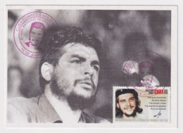 TMA-448 SPAIN ANTILLES 2008 MAXIM CARD ERNESTO CHE GUEVARA. RED CANCEL. - Maximum Cards