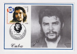 TMA-455 SPAIN ANTILLES 2001 MAXIM CARD ERNESTO CHE GUEVARA. BLACK CANCEL - Maximum Cards