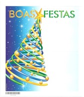 Brazil 2008 Aerogram Prepaid Stationery Merry Christmas Tree - Mint (GN 0014) - Ganzsachen